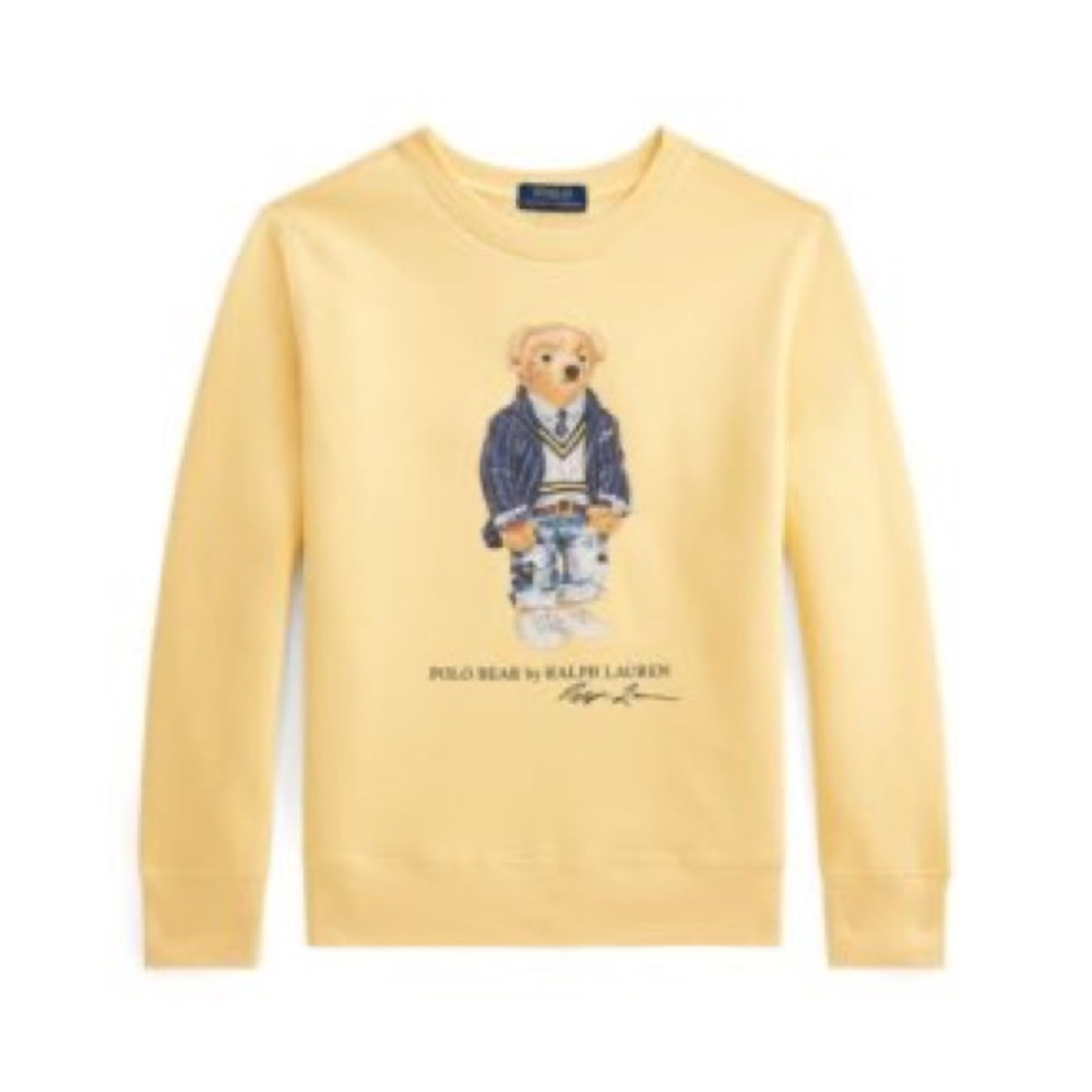 Polo Bear Yellow Sweatshirt by Ralph Lauren